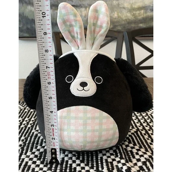 Squishmallow 8" Nathaniel Cocker Spaniel Dog Bunny Ears Easter Plush Retired - Picture 2 of 8